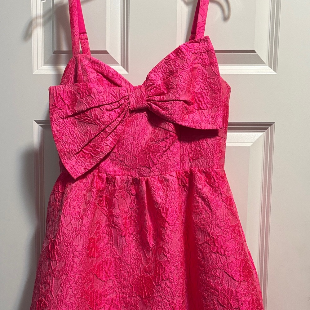 Lily Pulitzer! Pink Textured Dress with Bow